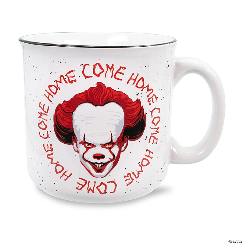 IT Pennywise Come Home Ceramic Camper Mug  Holds 20 Ounces