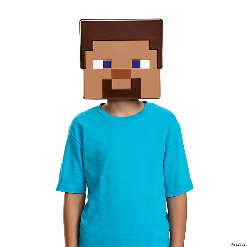 Kids Minecraft Steve 3D Paper Mask