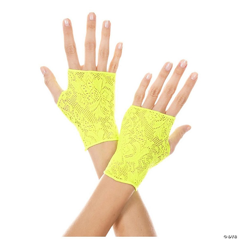 Lace Gloves, Neon Green
