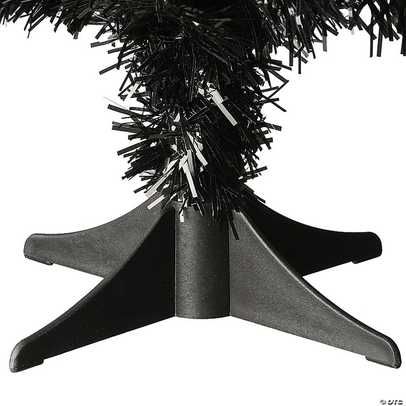 National Tree Company 2 ft. Tinsel Tree, Black