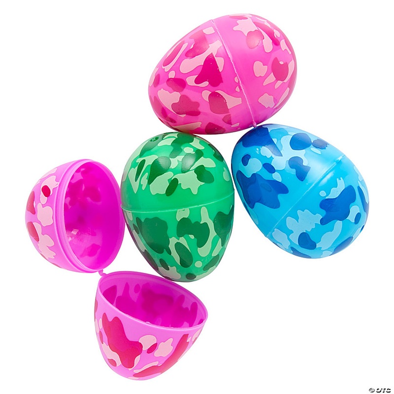 2 1/2 Bulk 72 Pc. Camouflage Plastic Easter Eggs