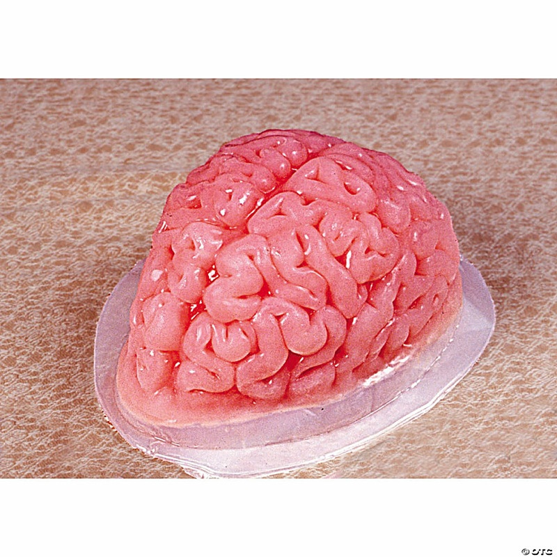 9 3/4 Brain-Shaped Clear Gelatin Mold