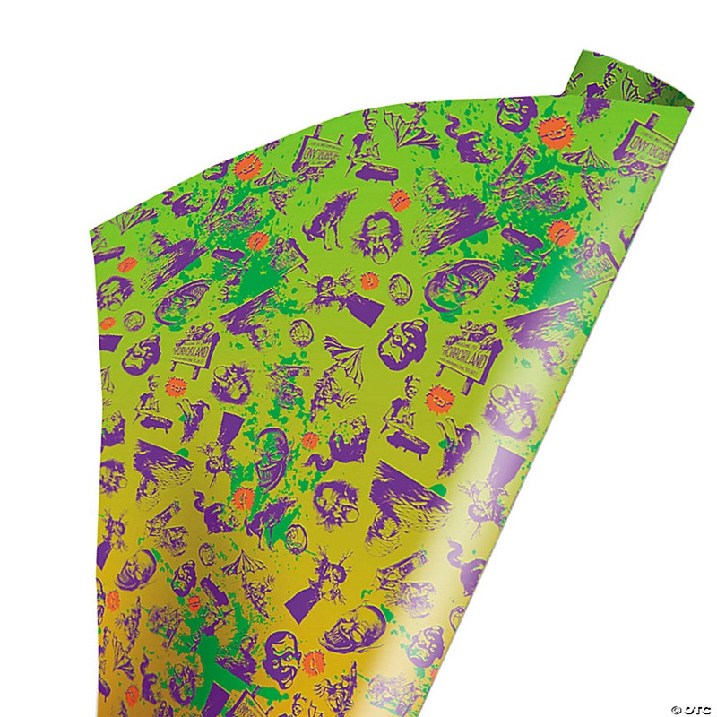 96 x 30 Wrapped in Terror Goosebumps Splatter Wrapping Paper
