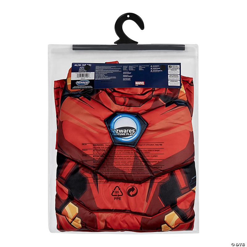 Adults Qualux Marvel Iron Man Jumpsuit Costume - Medium