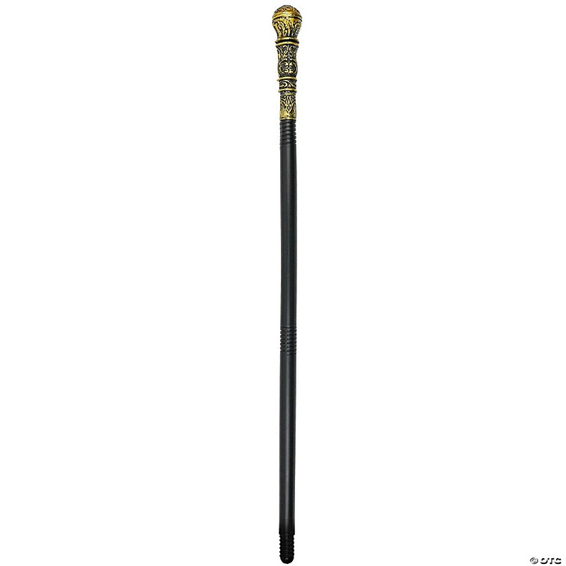 Antique Gold Walking Cane - Elegant Vintage Prop Stick Dress Canes Costume Accessories for All Ages