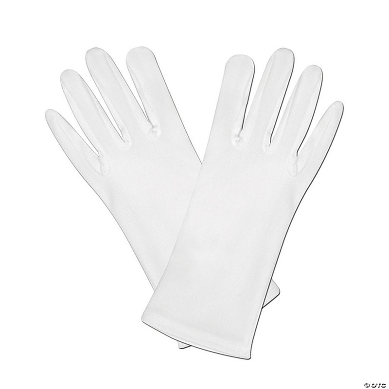 White Theatrical Gloves - 1 Pair
