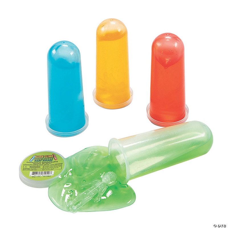 Alien Test Tubes of Slime - 12 Pc.