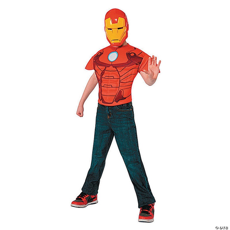 Boys Iron Man Top Costume