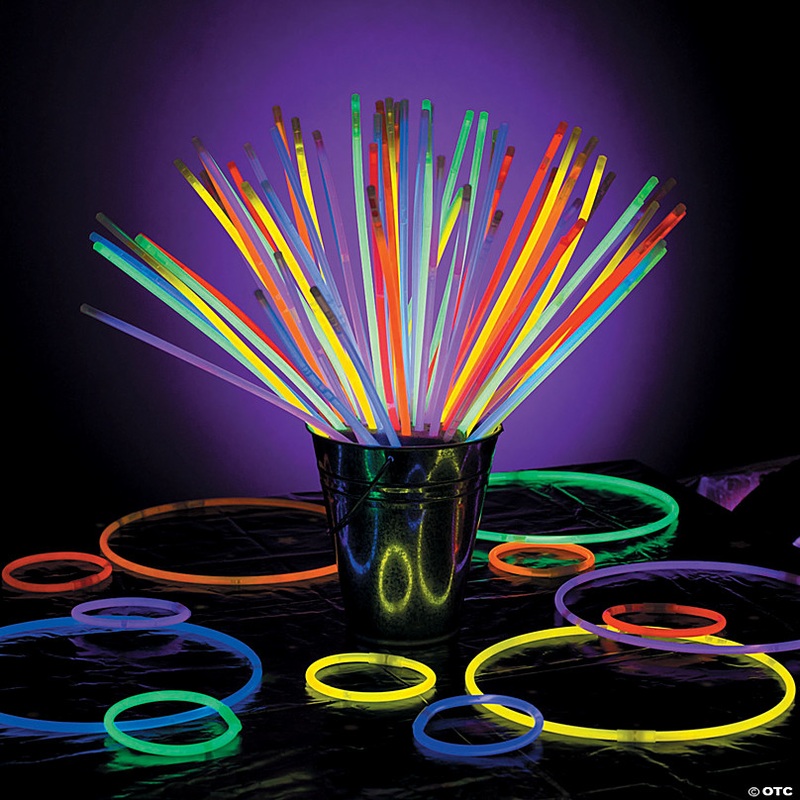 Bulk 150 Pc. Plastic Glow Stick, Bracelet & Necklace Assortment