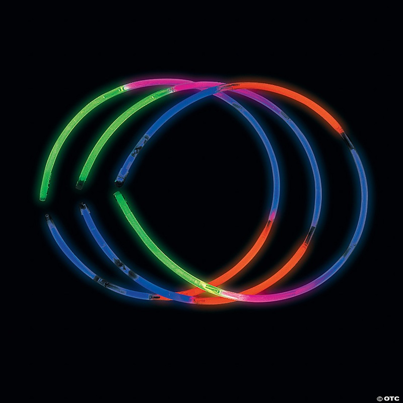 Bulk 50 Pc. Five-Color Glow Necklaces