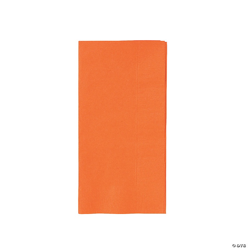 Bulk  50 Pc. Orange Dinner Napkins