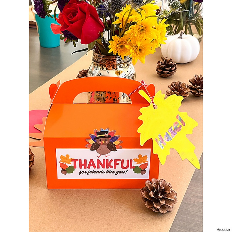 Orange Favor Boxes - 12 Pc.