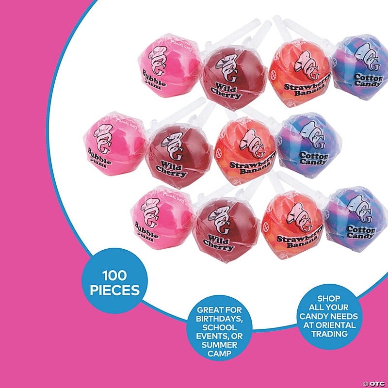 1 37 oz. Mini Original Gourmet Lollipops Assortment - 100 Pc.