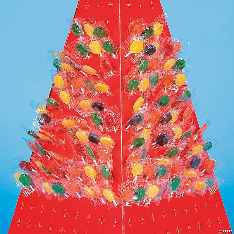 1 x 3 Assorted Fruit Flavors Candy Round Lollipops - 144 Pc.