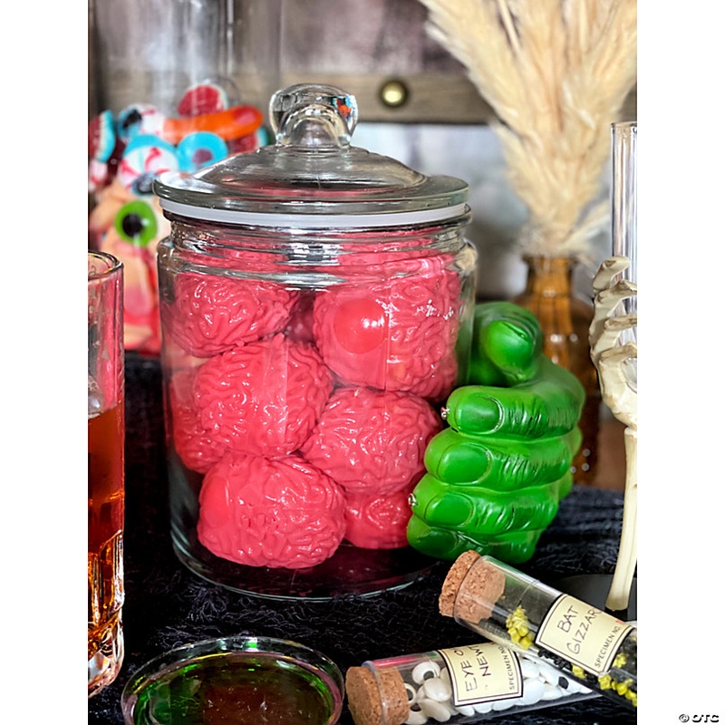 2 3/4 Brain-Shaped Pink Rubber Splat Balls - 12 Pc.