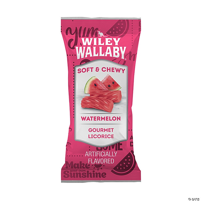 4.37 lbs. Bulk 250 Pc. Wiley Wallaby Watermelon Licorice Packs
