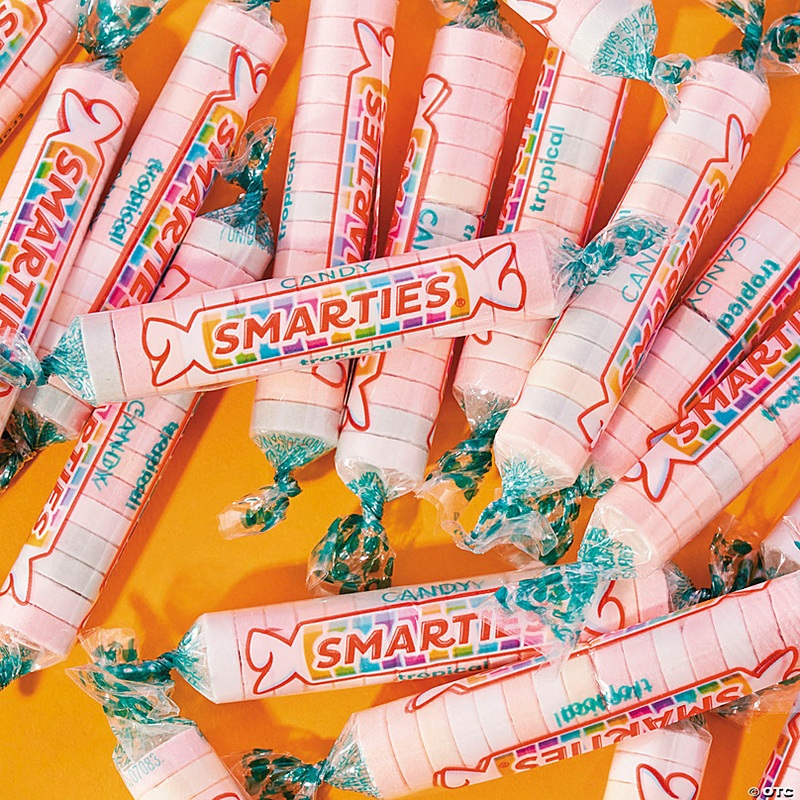 40 lbs. Mega Bulk 2400 Pc. Tropical Smarties Hard Candy Rolls