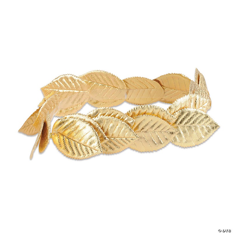 Adults Gold Roman Laurel Wreath Costume Accessory - One Size