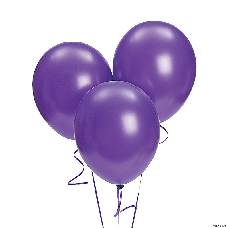Bulk  144 Pc. Purple Metallic 11 Latex Balloons