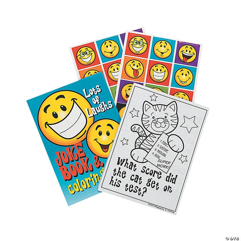 Jokes Coloring & Activity Books - 24 Pc.