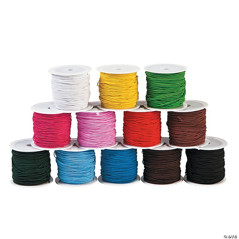 Round Elastic Cording - 12 Pc.