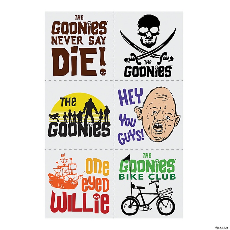 1 1/2 Bulk 72 Pc. The Goonies Iconic Movie Temporary Tattoos