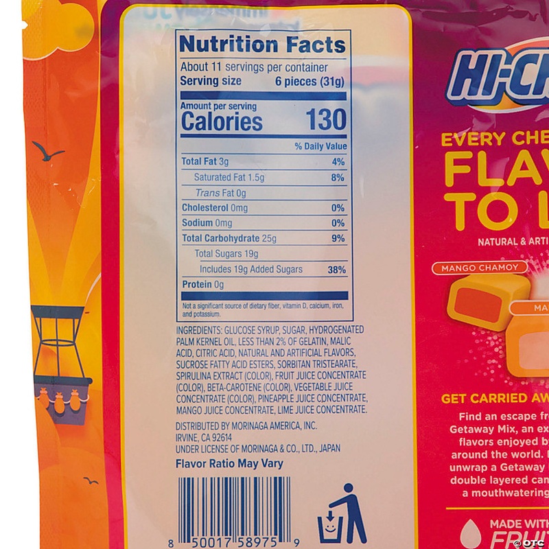 11.65 oz. Hi-Chew Getaway Mix Fruit-Flavored Chewy Candy - 66 Pc.