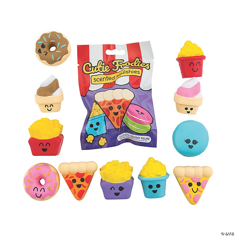 2 Mini Cutie Foods Scented Foam Squishies Blind Bags - 12 Pc. - Less Than Perfect