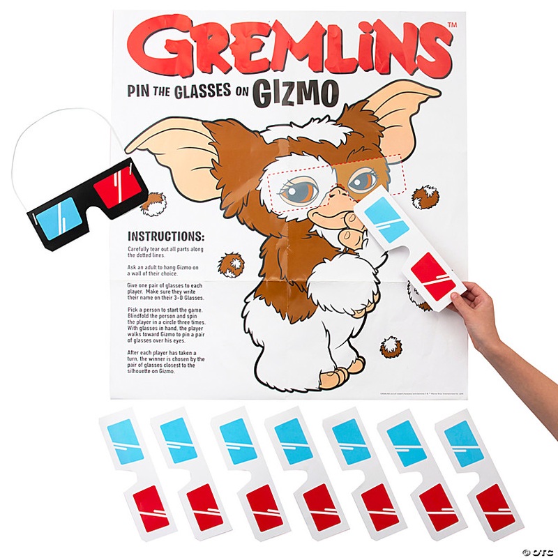 22 x 33 1/2 Gremlins Pin the Glasses on Gizmo Game - 2 Pc.