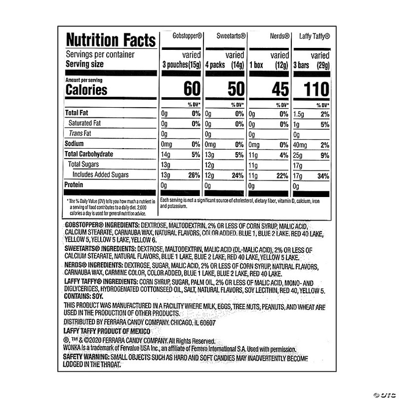 3 lbs. Bulk 150 Pc. Wonka Mix-Ups Candy Assortment