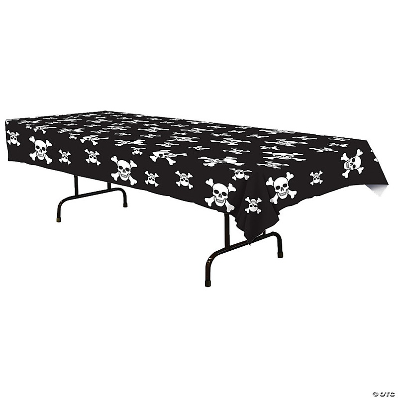 54 x 108 Plastic Pirate Table Cover