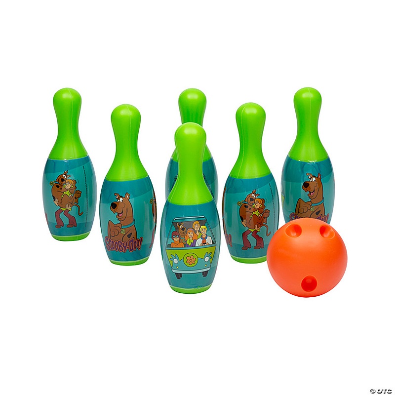 8 Scooby-Doo! Bowling Pins & Bowling Ball Game Set - 7 Pc.
