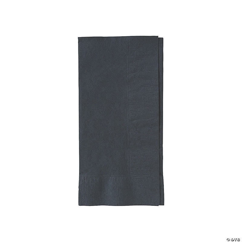 Bulk  50 Pc. Black Dinner Napkins
