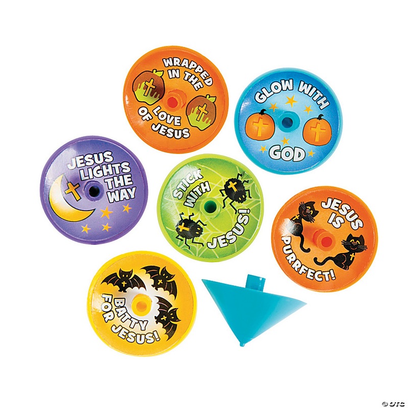 Bulk Little Boolievers Plastic Mini Spin Tops - 144 Pc. - Less Than Perfect