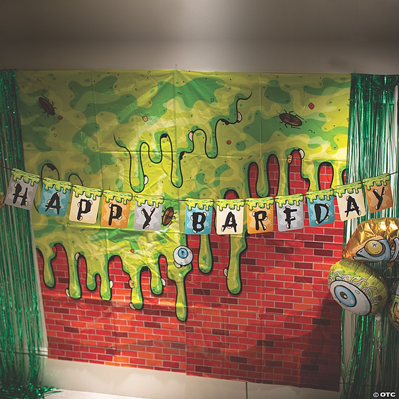 Gross Slime Birthday Garland