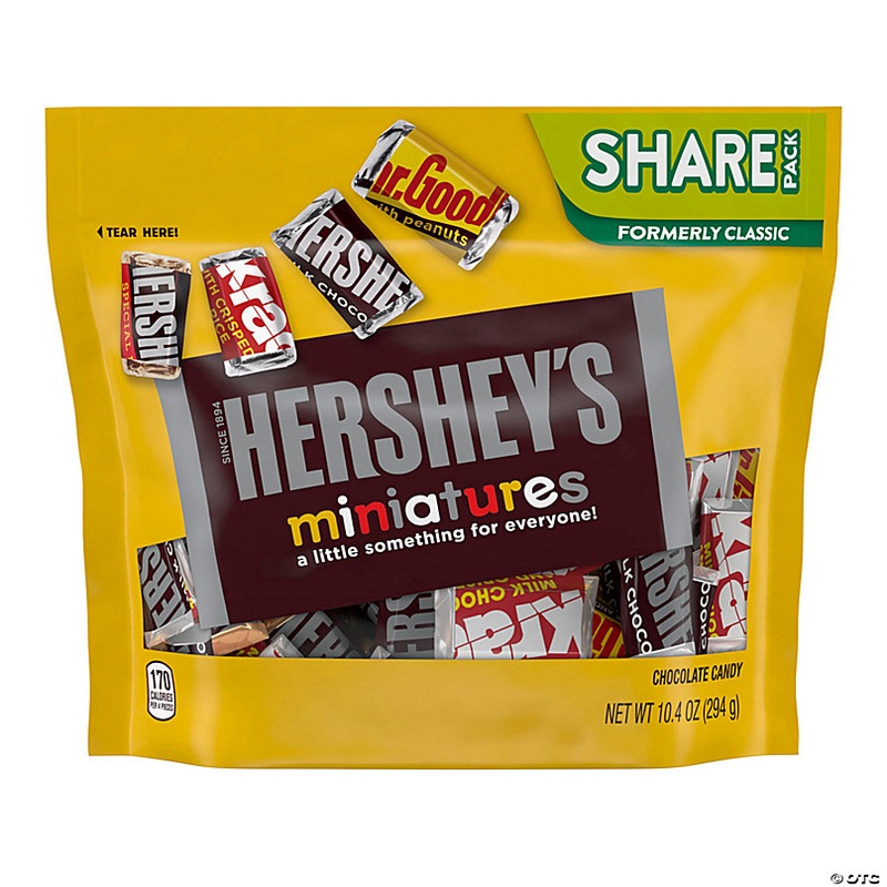 HERSHEY'S Miniatures Chocolate Candy Assortment, 10.4 oz, 3 Pack