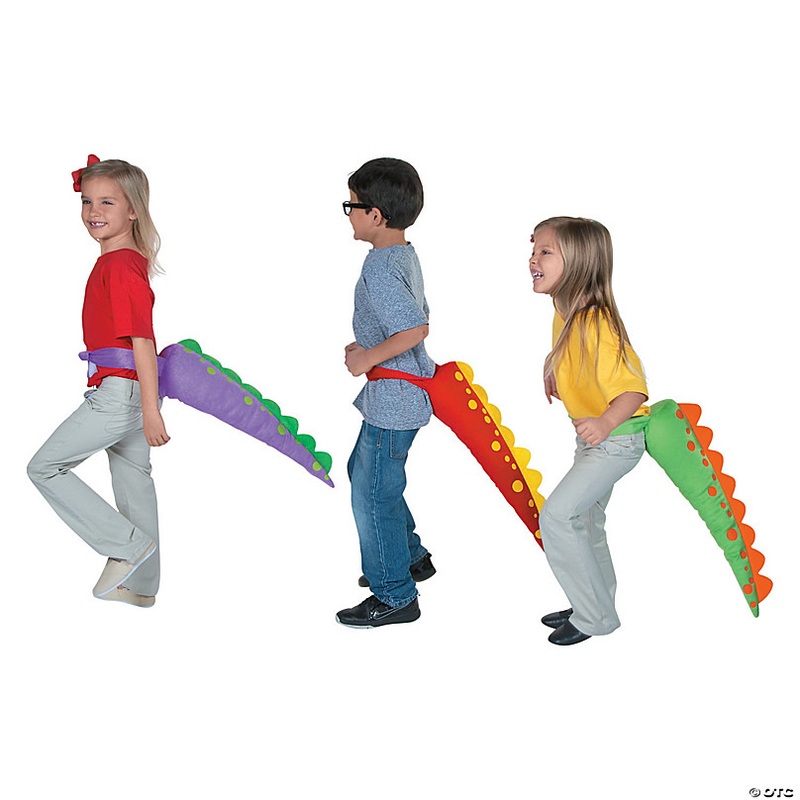 Plush Dinosaur Tails - 6 Pc.