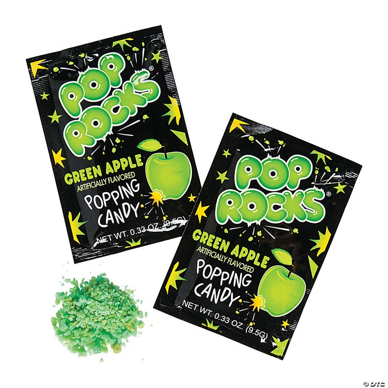Pop Rocks Green Apple Hard Candy - 24 Pc.