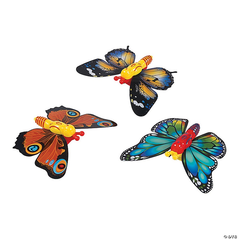 Wind-Up Butterfly Toys - 12 Pc.