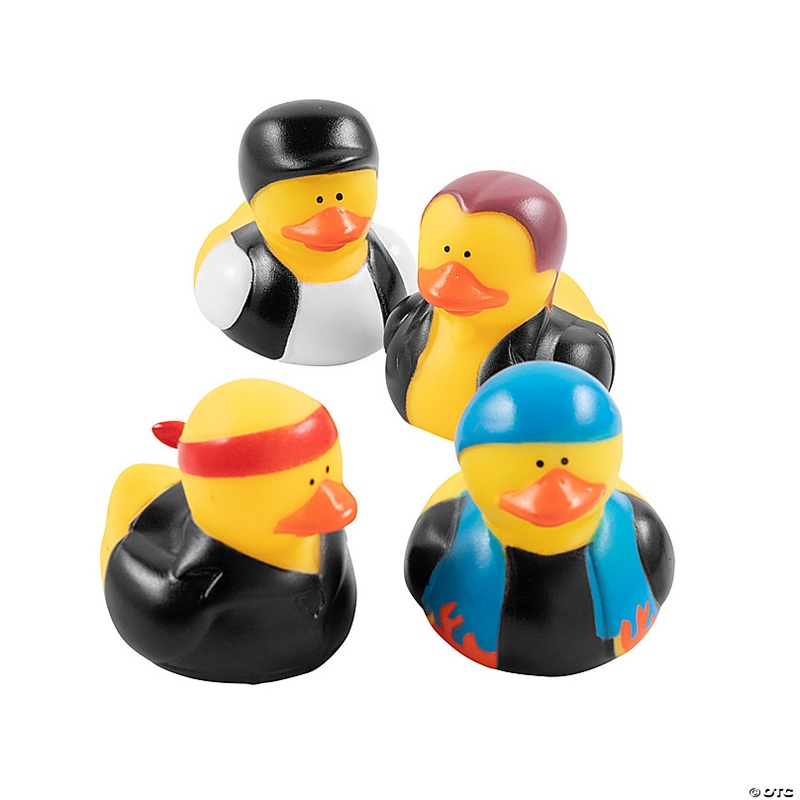 Biker Rubber Ducks - 12 Pc.