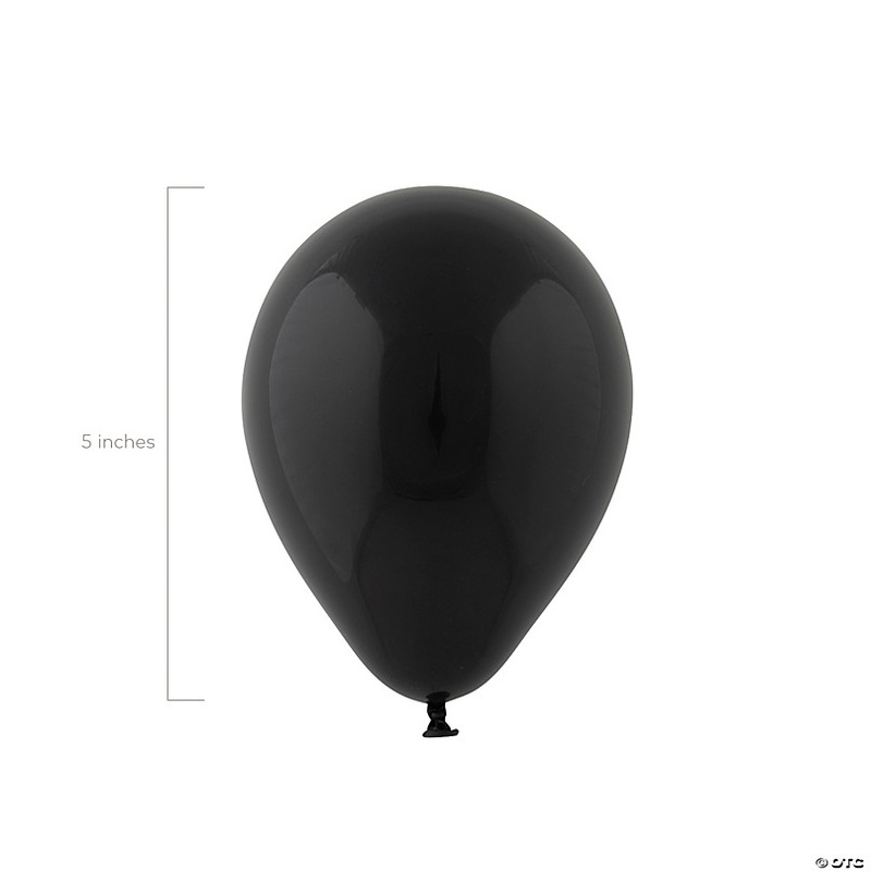 Black 5 Latex Balloons - 24 Pc.