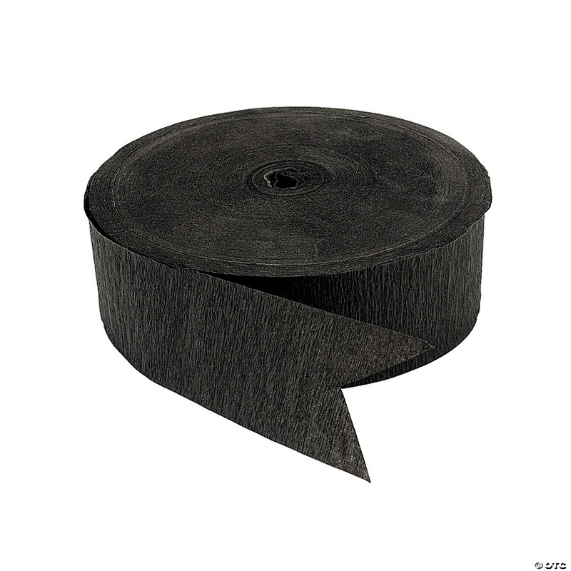 Black Jumbo Paper Streamer