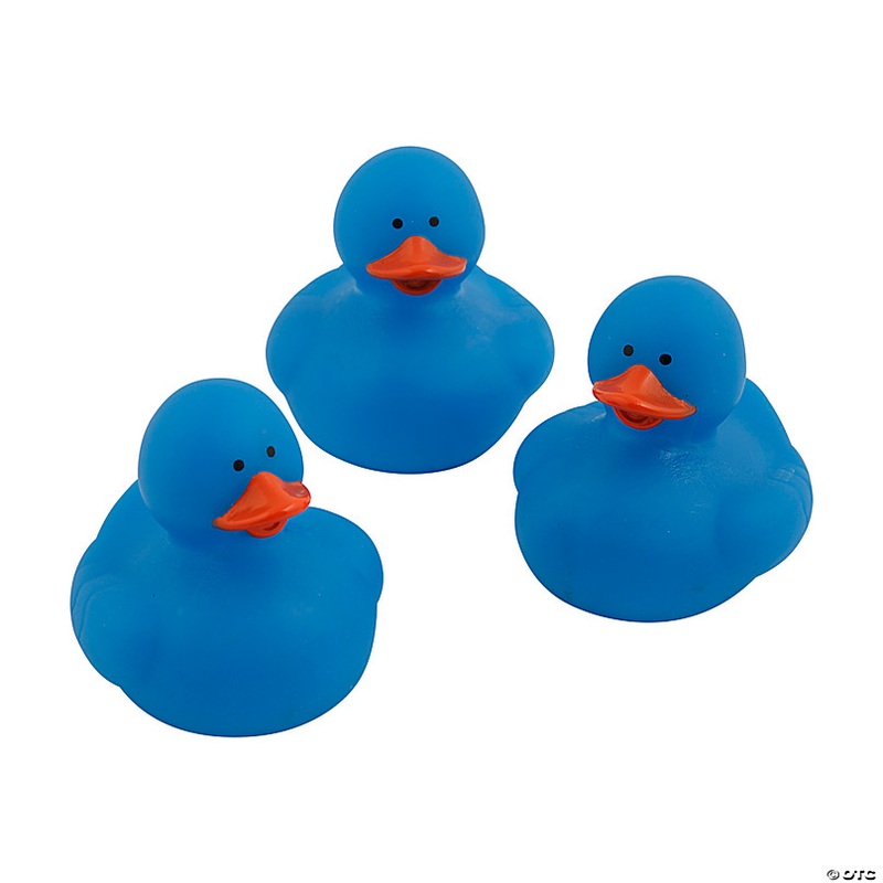 Blue Rubber Ducks - 12 Pc.