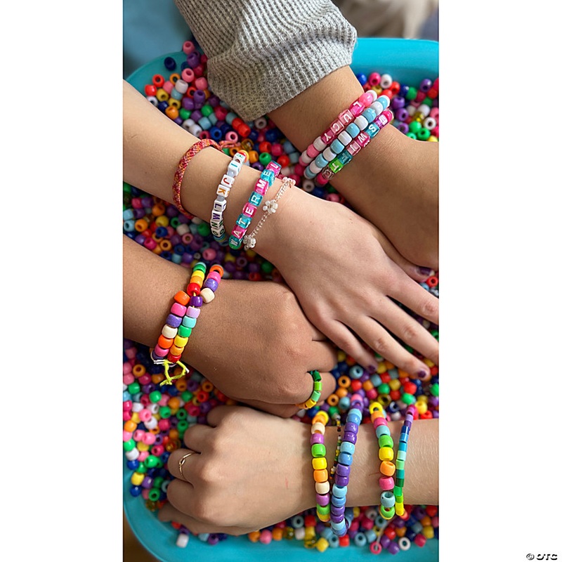 Colorful Bright Alphabet Cube Beads - 260 Pc. for Creative Projects