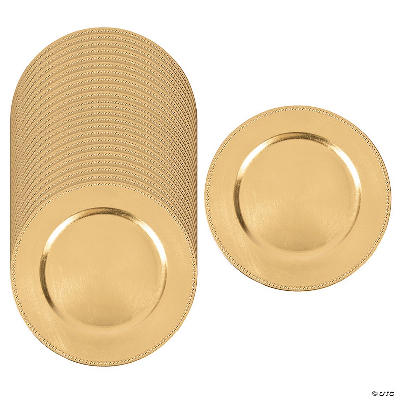 Gold Chargers - 24 Ct.