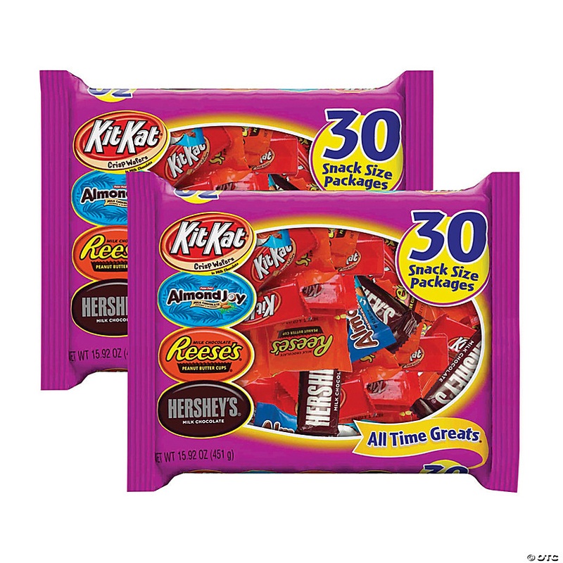 HERSHEY'S All Time Greats Snack Size Assortment - 2 Pack, 15.92oz bags