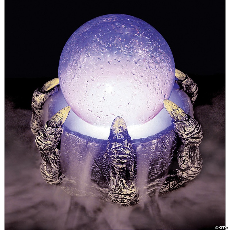 Light Up Crystal Ball Mister Decoration