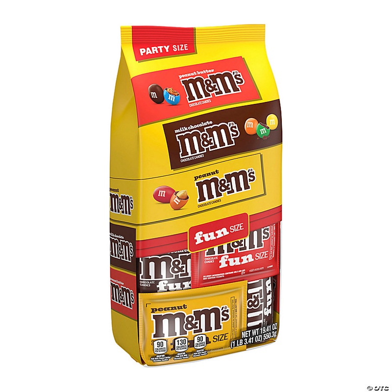 19.41 oz. M&Ms Milk Chocolate Fun Size Mixed Variety Pack - 35 Pc.
