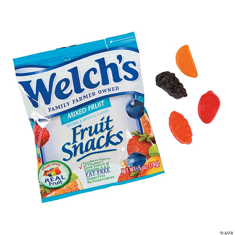 7 lbs. 13 oz. Bulk Welchs Fruit Snacks Mixed Fruit Packs - 250 Pc.