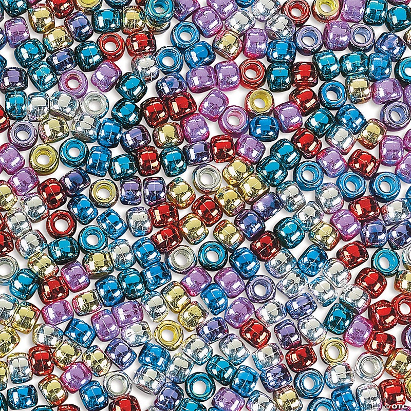 Bulk 2000 Pc. 6mm 1 lb. of Shiny Pony Beads